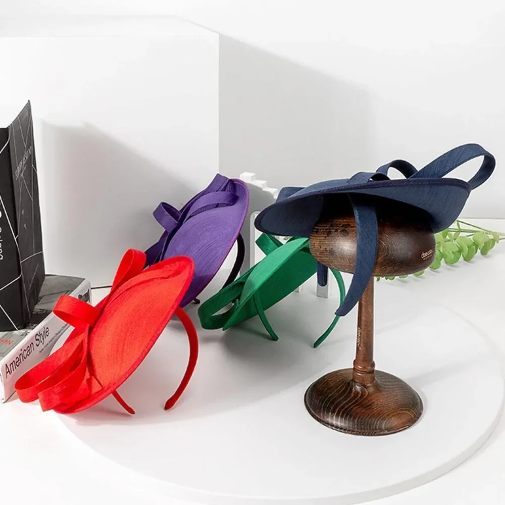 Red Derby Hat For Women Elegant Kentucky Fascinator With Bow